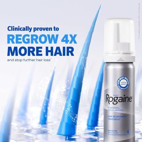 Rogaine Men's 5% Minoxidil Hair Regrowth Treatment Foam 3 Month Supply 3X60g