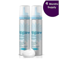 Rogaine Women's 5% Minoxidil Foam Topical Aerosol Hair Regrowth Treatment 4 Month Supply Tow 60g