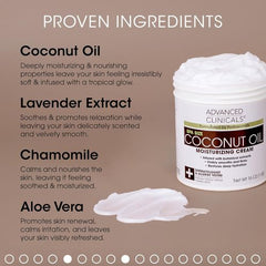 Advanced clinicals Coconut Oil Moisturizing Cream 454g