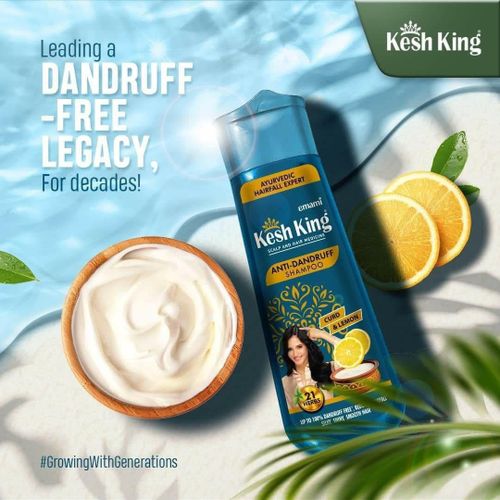 Kesh King Anti-dandruff Shampoo Curd & Lemon 21 Herbs 200ml
