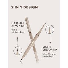 SHEGLAM GLAM Chocolate Brows On Demand 2 In 1 Brow Pencil