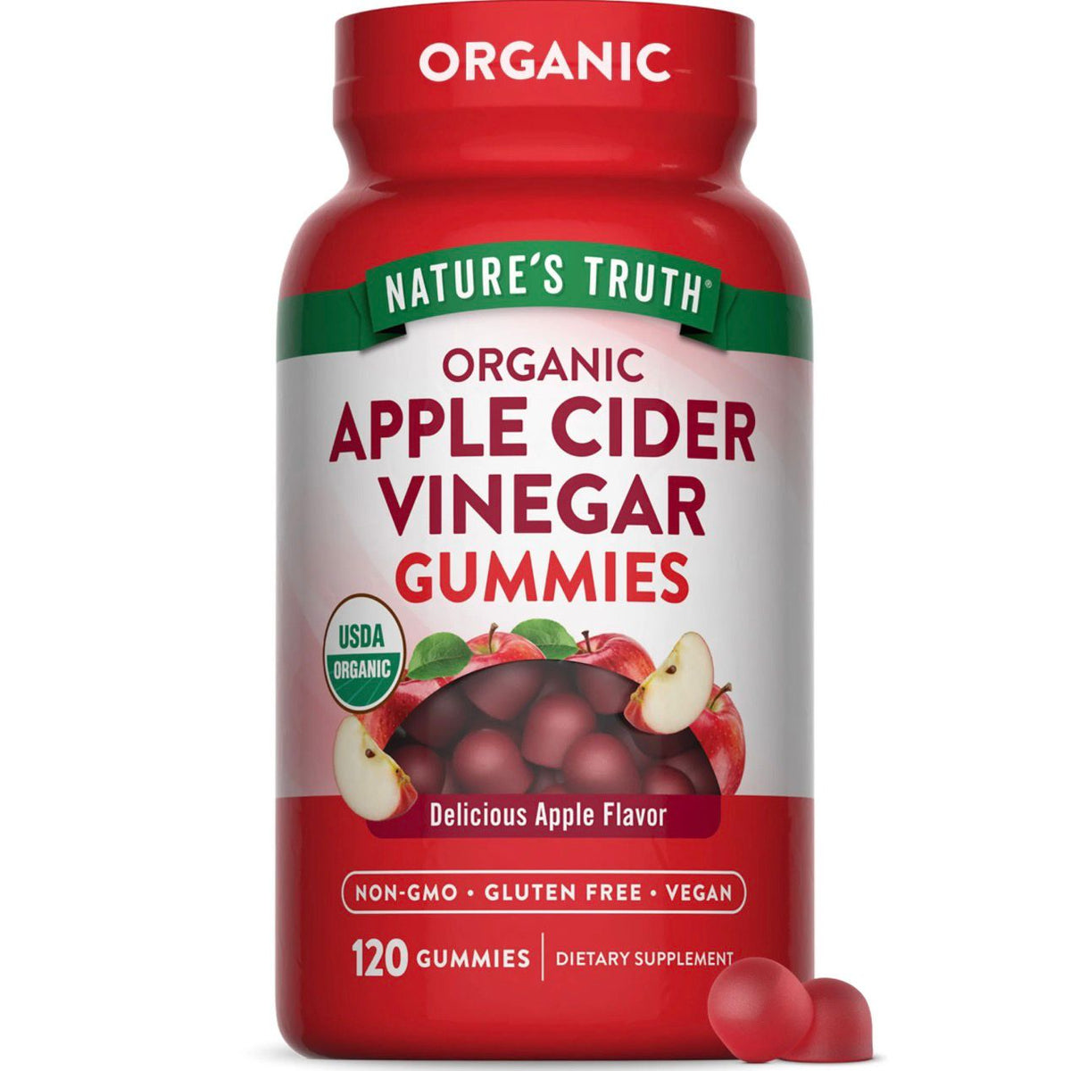 NATURE'S TRUTH Organic Apple Cider Vinegar 120 Gummies