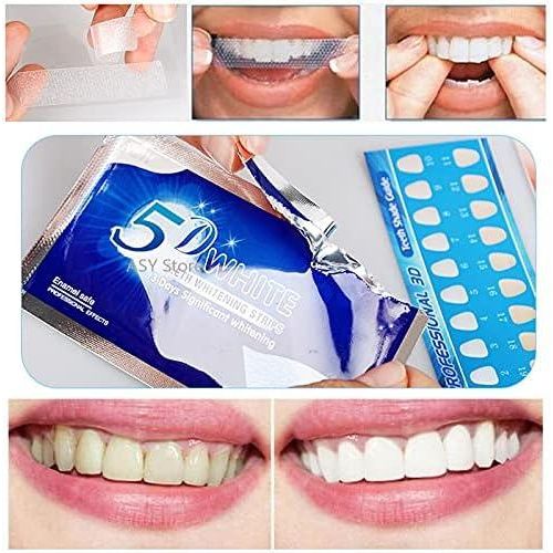 White Teeth Whitening Strips - 10 Strips by 5D White