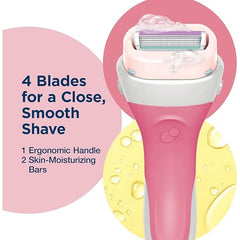 Schick Intuition Lemon Berry Razor for Women with 2 Refills