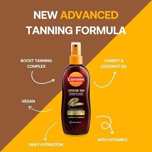 Carroten Intense Tan Tanning Oil Spray Original Fragrance 150ml