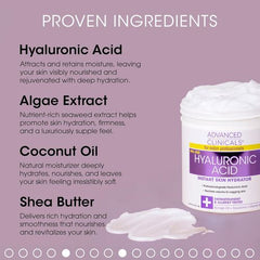 Advanced clinicals Hyaluronic Acid Instant Skin Hydrator 454g