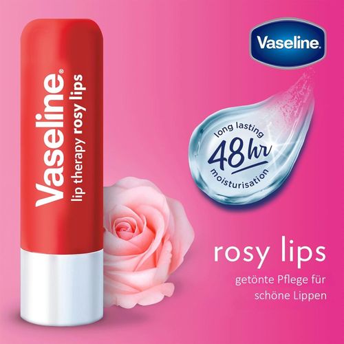 Vaseline lip therapy rosy lip tinted care for gorgeous lips 4.8g