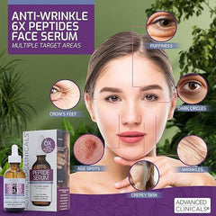 Advanced clinicals Peptide Serum - Anti-Wrinkle Face Serum (52ml)
