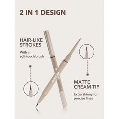 SHEGLAM Brows On Demand 2-In-1 Brow Pencil Auburn 0.05g
