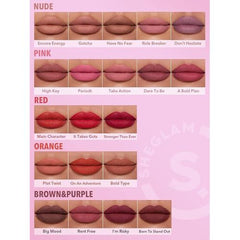SHEGLAM Take Action Dynamatte Boom Long-Lasting Matte Lipstick 2.7g