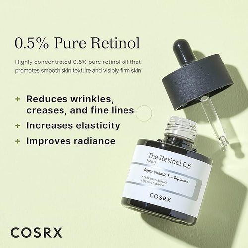 Cosrx Retinol 0.5 Vitamin E + Squalane Serum 20ml