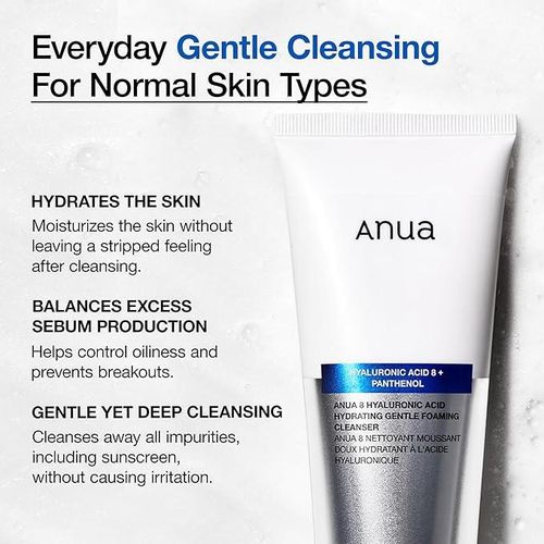 Anua Hyaluronic Acid 8 + Panthenol Foaming Cleanser 150ml