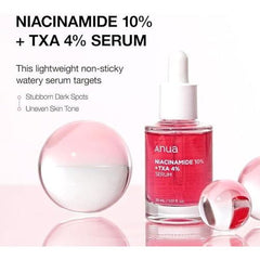 Anua Niacinamide 10% + TXA 4% Serum - 30ml
