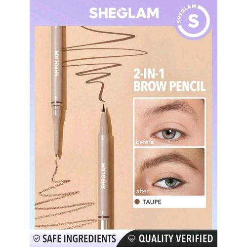 SHEGLAM Taupe Brows on Demand 2 in 1 Brow Pencil