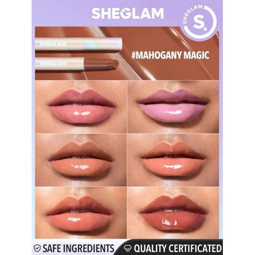 SHEGLAM mahogany magic pout-perfect shine lip plumper 2g
