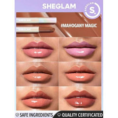 SHEGLAM mahogany magic pout-perfect shine lip plumper 2g