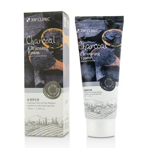 3W CLINIC Charcoal Cleansing Foam 100ml