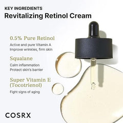 Cosrx Retinol 0.5 Vitamin E + Squalane Serum 20ml