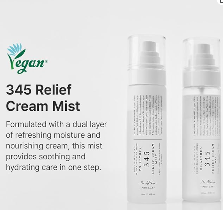 Dr. Elsia 345 Relief Cream Mist, 2.0 fl oz (60 ml)