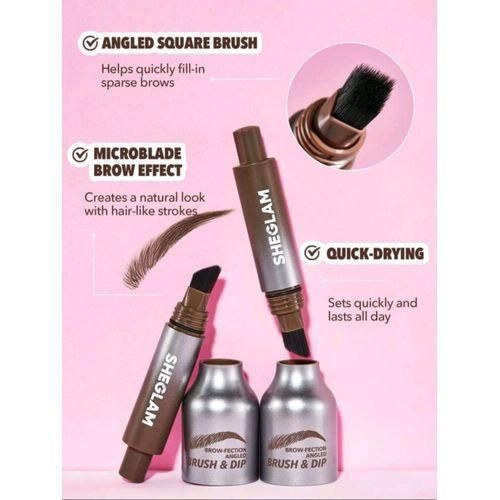 SHEGLAM Chocolate Brow Fection Angled Brush & Dip