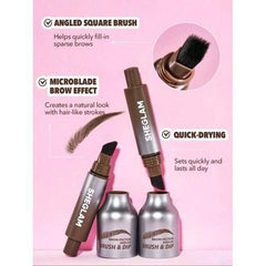 SHEGLAM Chocolate Brow Fection Angled Brush & Dip