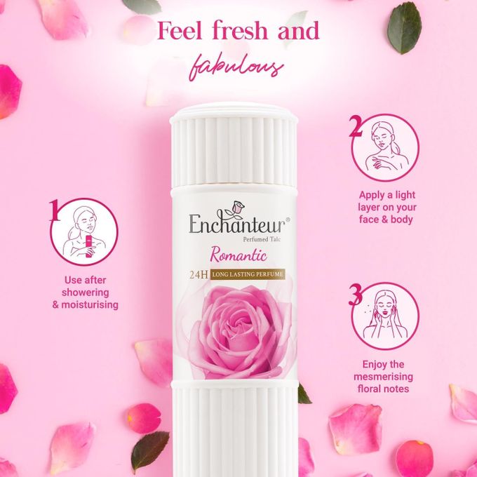 Enchanteur Romantic Perfumed Talc 225g