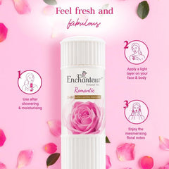 Enchanteur Romantic Perfumed Talc 225g