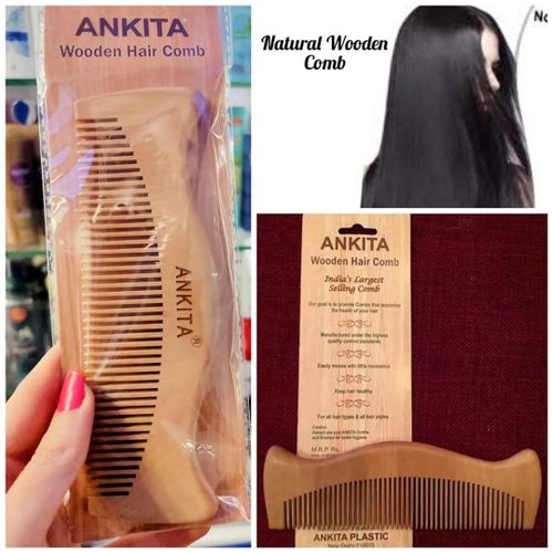 Ankita Wooden Hair Comb Tight Without Hand