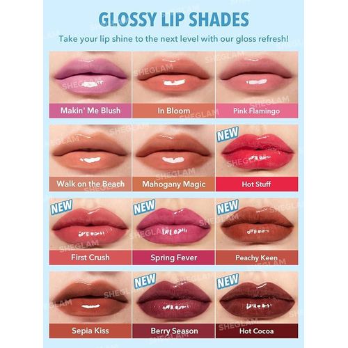 SHEGLAM pink flamingo pout perfect shine lip plumper 2g