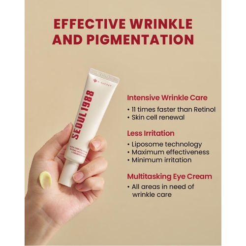 Seoul K-Secret 1988 Eye Cream : Retinal Liposome 4% + Fermented Bean 30ml