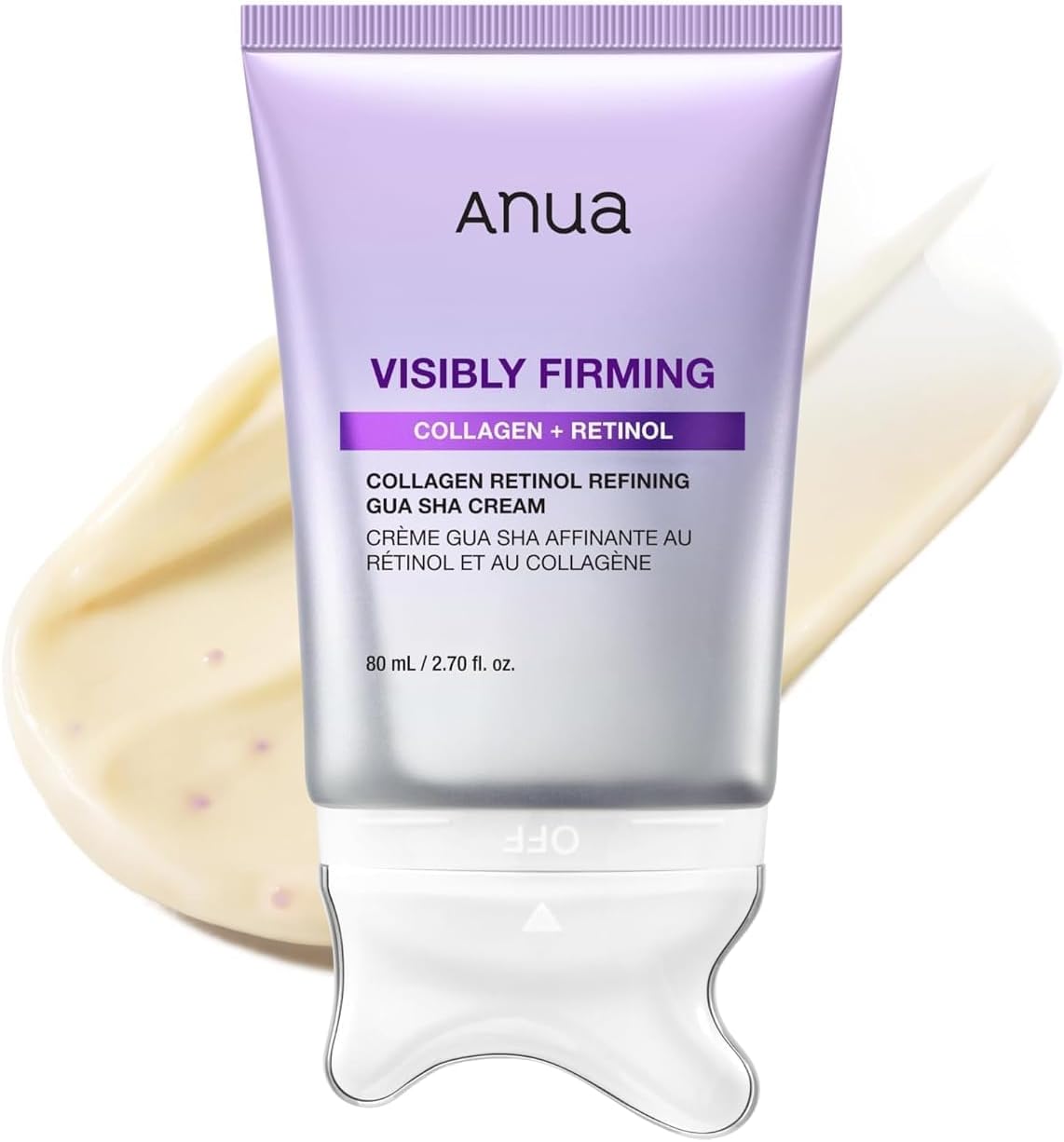 Anua Collagen Retinol Refining Gua Sha Cream, Neck Cream For Lifting & Firming 80ml