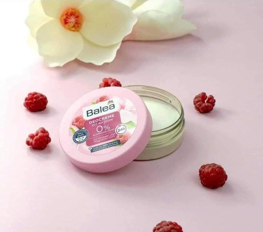 Balea Deodorant Cream With Baking Soda Raspberry & Magnolia Scent 50ml