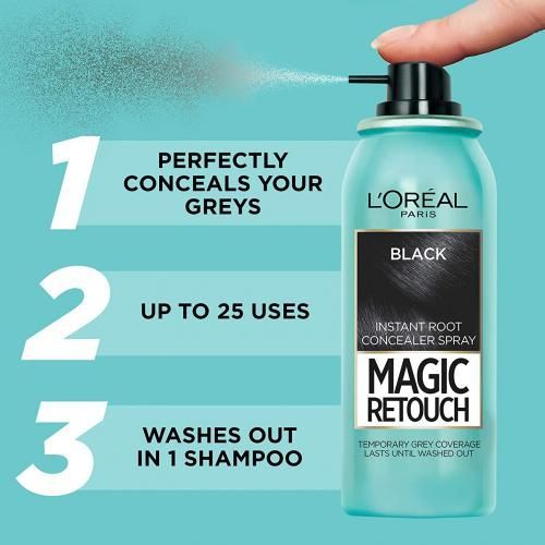 L'Oreal Paris Magic Retouch Spray - Black - 75ml