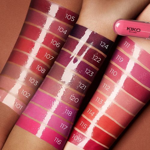 Kiko Unlimited Double Touch Liquid Gloss Lipstick Natural Rose 103
