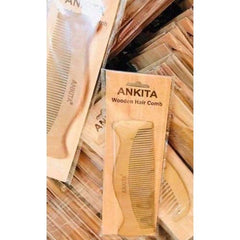 Ankita Wooden Hair Comb Tight Without Hand