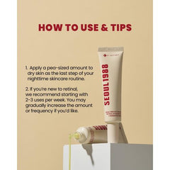 Seoul K-Secret 1988 Eye Cream : Retinal Liposome 4% + Fermented Bean 30ml