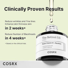 Cosrx Retinol 0.5 Vitamin E + Squalane Serum 20ml