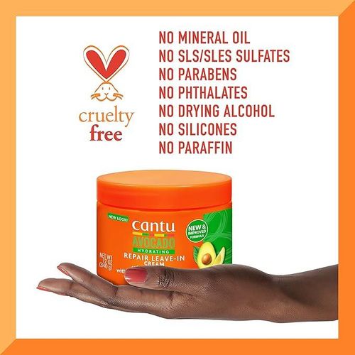 Cantu avocado hydrating repair leave in cream 340g