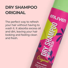 Enliven Original Sweet Blossom Dry Shampoo Hair Refresh 300ml