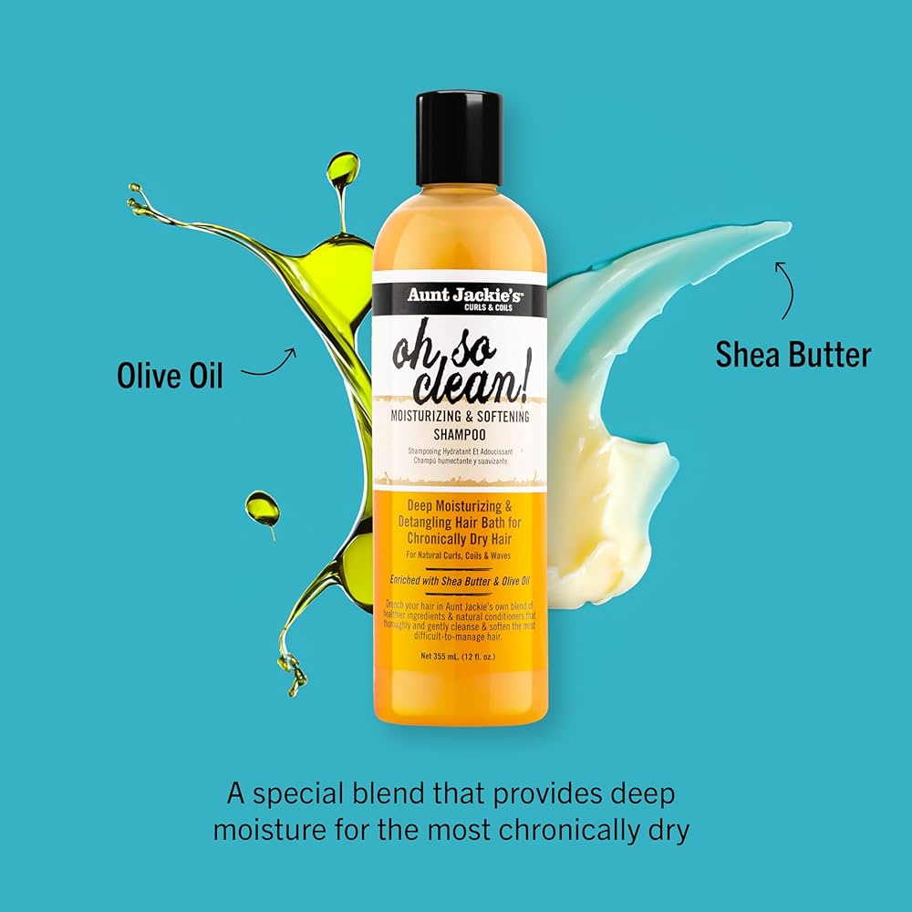Aunt Jackie'S oh so clean moisturizing & softening shampoo 355ml