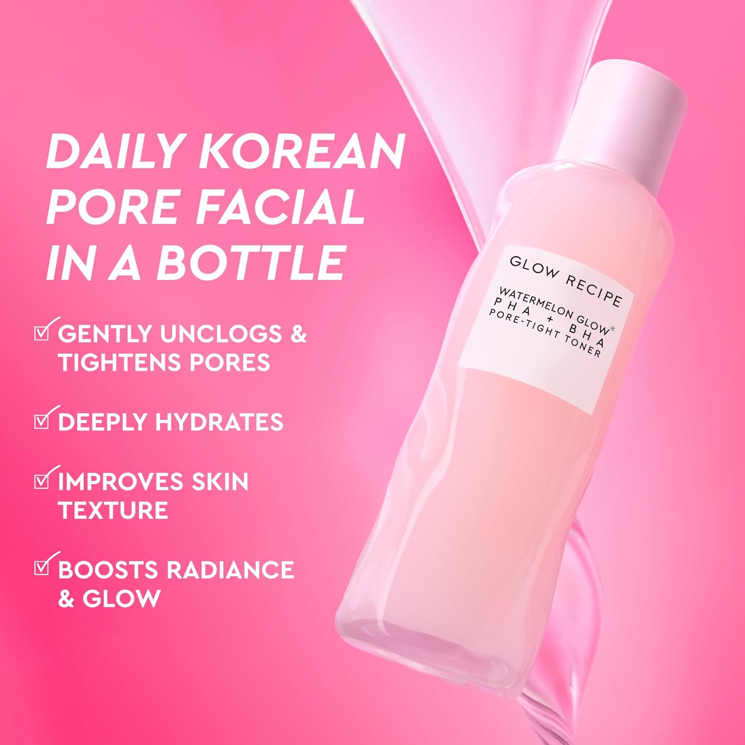 GLOW RECIPE Watermelon Glow PHA + BHA Pore-Tight Toner 150ml