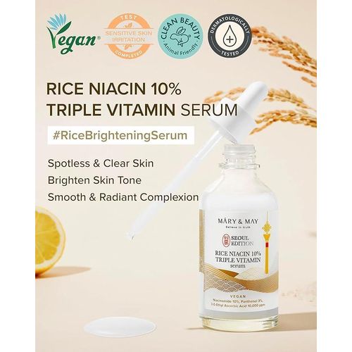 MARY & MAY Rice niacin 10% Triple Vitamin Serum 80ml