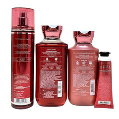 Winter Candy Apple Deluxe Gift Bag Set - Fragrance Mist - Body Wash - Body Lotion and Hand Cream - with a Natural Oats Sample Soap