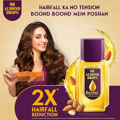 Bajaj Almond Drops 6× Vitamin E Nourishment Non Sticky Hair Oil 200ml