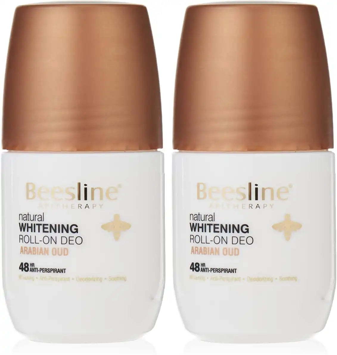 Beesline Whitening Roll-On Deodorant - Arabian Oud 2x50ml 1+1 Free