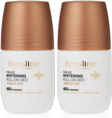 Beesline Whitening Roll-On Deodorant - Arabian Oud 2x50ml 1+1 Free