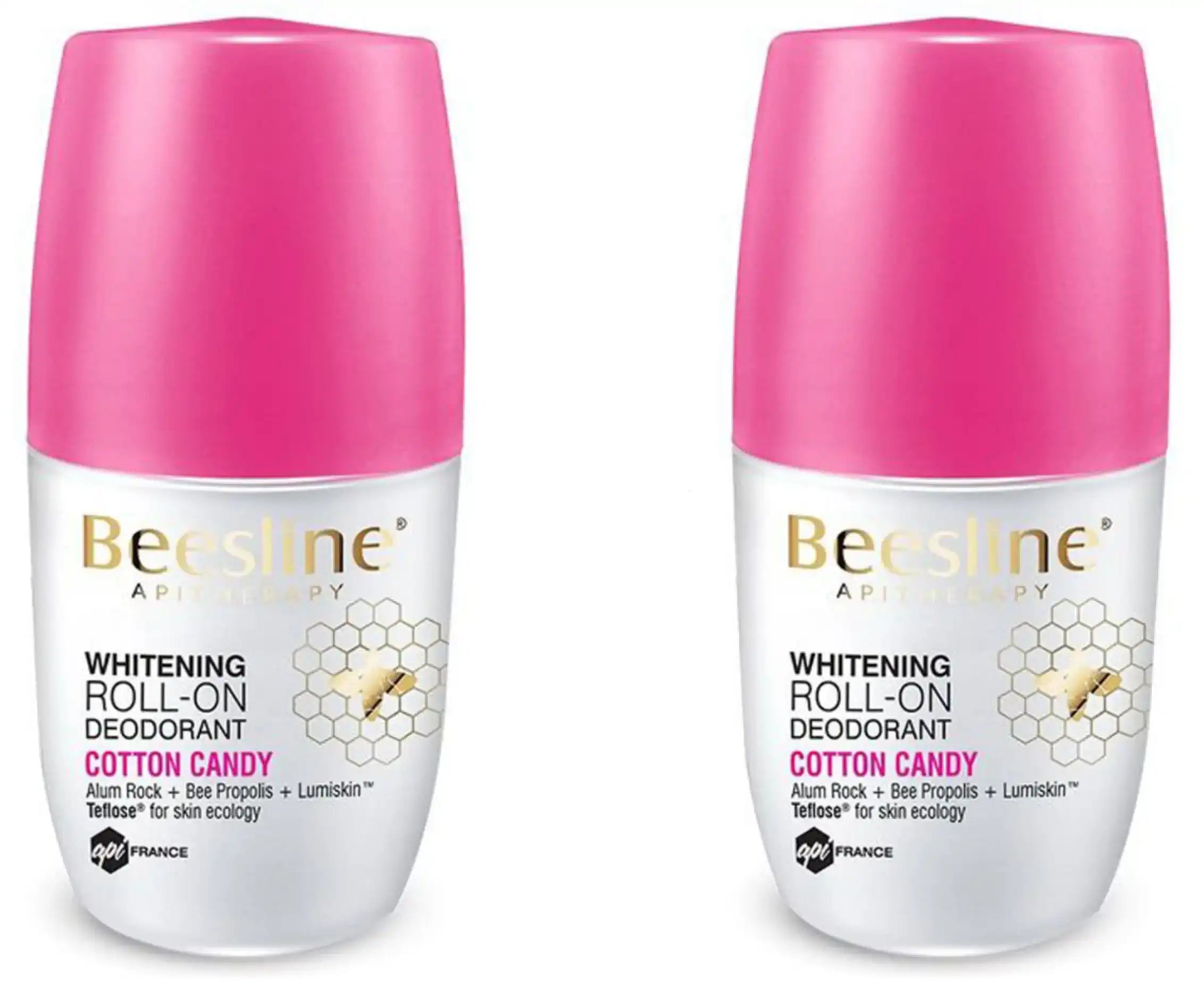 Beesline Whitening Deodorant Roll On Cotton Candy Offer 2×50ml