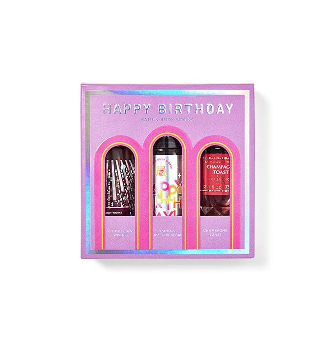 Bath & Body Works Happy Birthday Fine Fragrance Mist Travel Size Gift Set