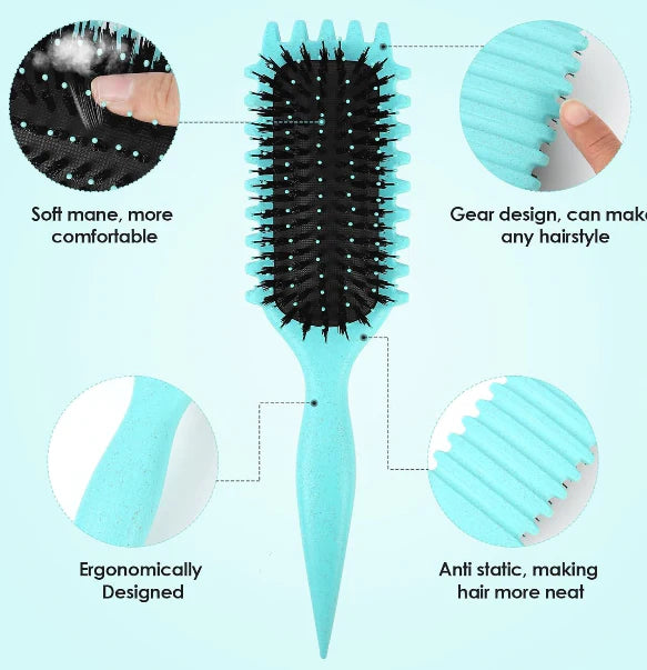 ALICE Curly Hair Brush Styling multi color