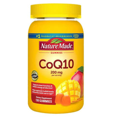 Nature Made CoQ10 200 mg Gummies – Mango Flavor (130 Gummies)
